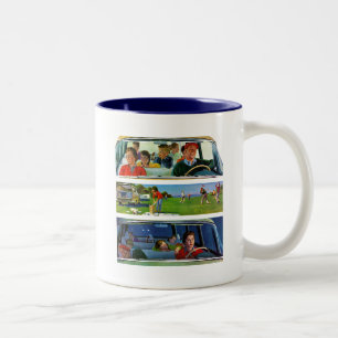 Vor, Während & Nach dem Picknick Zweifarbige Tasse