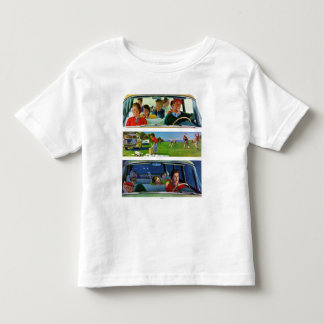 Vor, während u. nach Picknick Kleinkind T-shirt