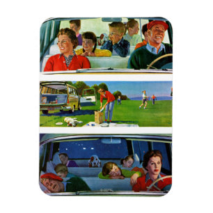 Vor, während und nach Picnic Magnet