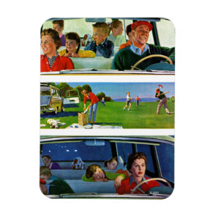 Vor, während und nach Picnic Magnet