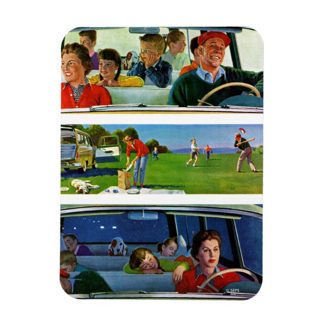 Vor, während und nach Picnic Magnet (Vertikal)