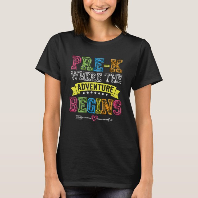 Vorab, wo das Abenteuer LehrerIn beginnt T-Shirt (Vorderseite)