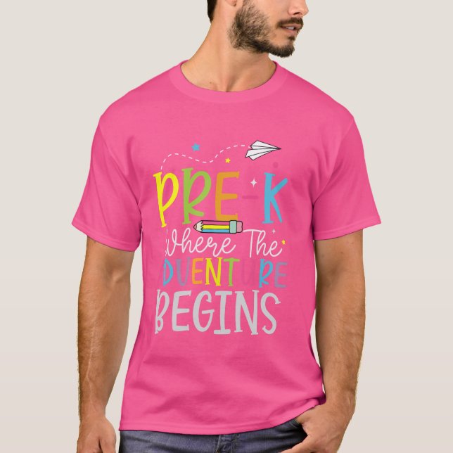 Vorab, wo das Erlebnis beginnt T-Shirt (Vorderseite)