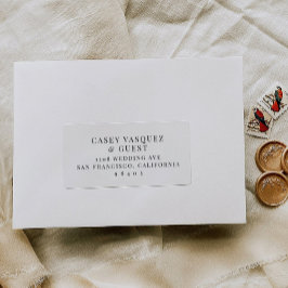 Voradressierte Aufkleber für das Etikett für Hochz