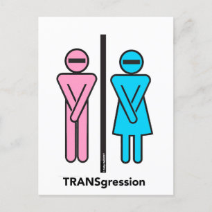 Vorangehendes Donald Trump TRANSgression Postcard Postkarte