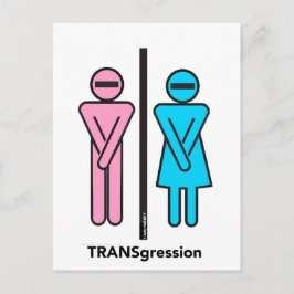 Vorangehendes Donald Trump TRANSgression Postcard Postkarte