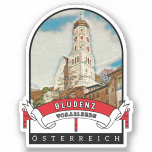 Vorarlberg Bludenz Österreich Souvenir Aufkleber