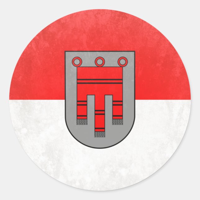 Vorarlberg Runder Aufkleber (Vorderseite)