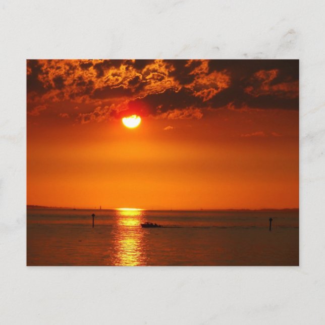 Vorarlberg Sunset am Bodensee in Österreich Postkarte (Vorderseite)