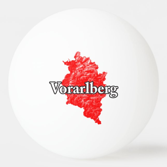 Vorarlberg Tischtennisball (Vorderseite)