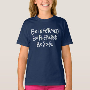 Vorbereiten der Information ist sicher T-Shirt