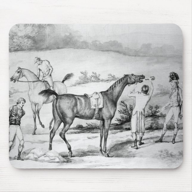 Vorbereiten für ein Rennen Mousepad (Vorne)