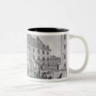 Vorbereiten shackling der Convicts Zweifarbige Tasse