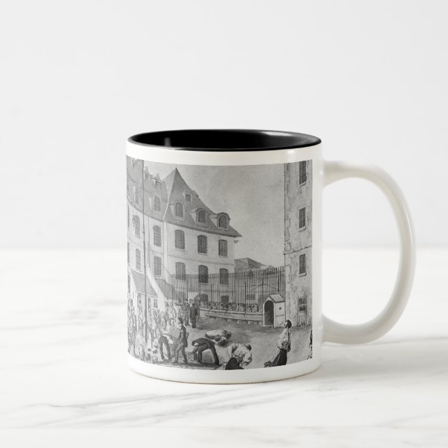 Vorbereiten shackling der Convicts Zweifarbige Tasse (Rechts)