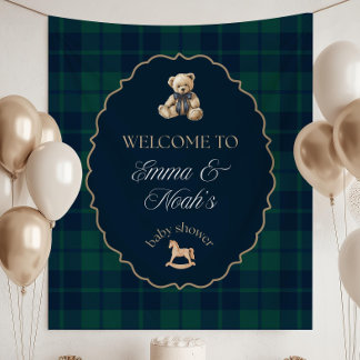 Vorbereitende Teddybär-Baby-Party-Dekorationen, Ta Wandteppich