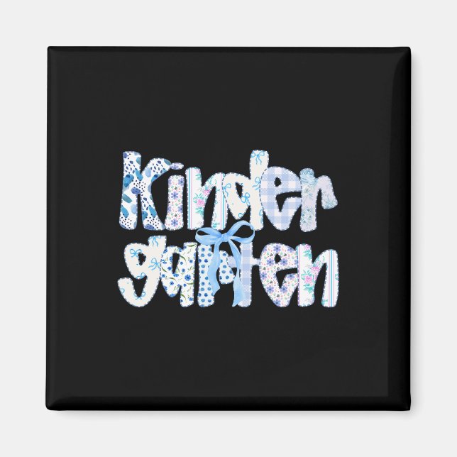 Vorbereitete Kindergartener Lehrer Team Bow Byck Z Magnet (Vorne)