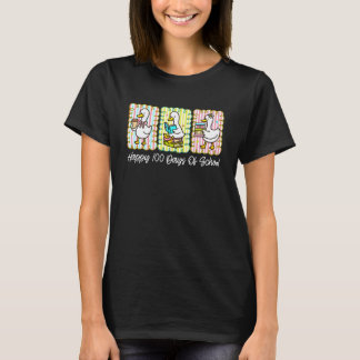 Vorbereitung 100 Tage Schule Gans Kaffee Bücher Le T-Shirt
