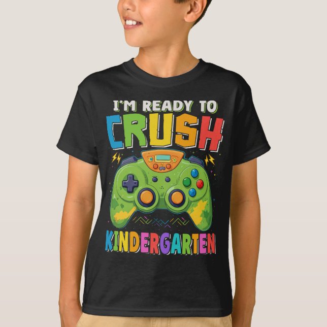 Vorbereitung auf den Kindergarten-Gamer zurück zur T-Shirt (Vorderseite)