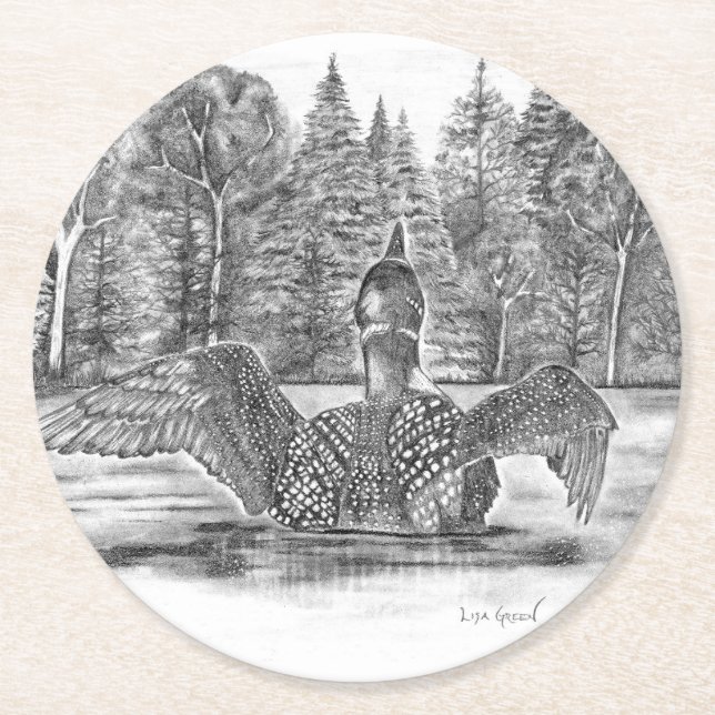 Vorbereitung auf den Start Runder Pappuntersetzer (Vorderseite)