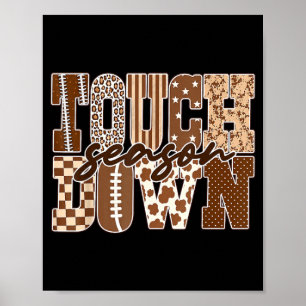 Vorbereitung auf den Touchdown-Saison-Leopard-Foot Poster