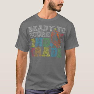 Vorbereitung auf den zweiten Fußball bis zur Schul T-Shirt