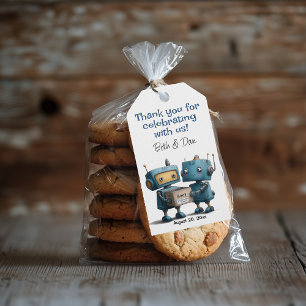 Vorbereitung auf die Babyparty für Baby Robot Geschenkanhänger
