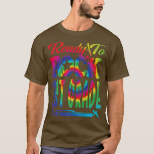 Vorbereitung auf die erste Stufe zurück zur Gefärb T-Shirt