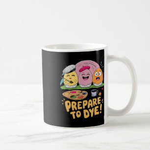 Vorbereitung auf die Färbung von Ostereiern Färben Kaffeetasse