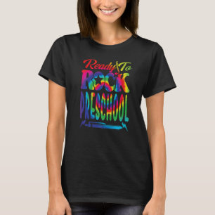 Vorbereitung auf die Gefärbte Krawatte der Vorschu T-Shirt