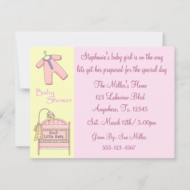 Vorbereitung auf ein Baby-Einladungen Einladung (Vorderseite)