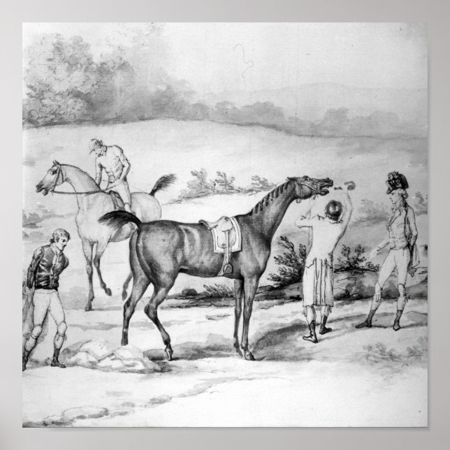 Vorbereitung auf ein Rennen Poster (Vorne)