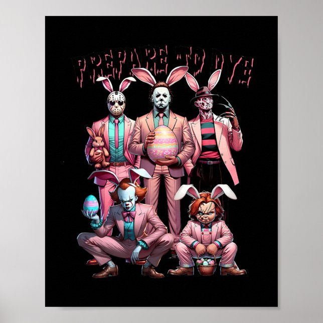 Vorbereitung auf Groovy Dye Funny Bunny Oaster Hor Poster (Vorne)