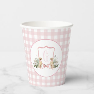 Vorbereitung auf Südstaaten-Pink-Mädchen-Hund-Baby Pappbecher