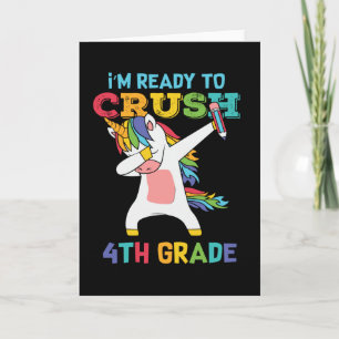 Vorbereitung Crush 4. Klasse Back School Einhorn E Karte