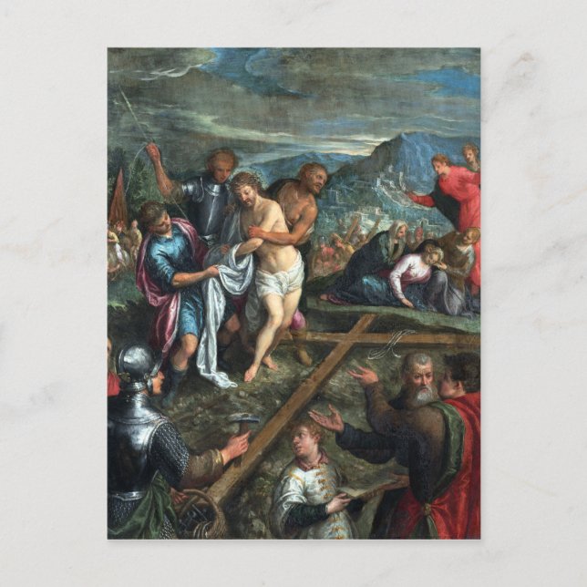 Vorbereitung der Kreuzigung Postkarte (Vorderseite)