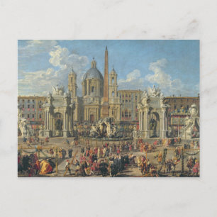 Vorbereitung des Feuerwerkbilds 2 Postkarte