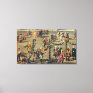 Vorbereitung des Firework-Displays Leinwanddruck