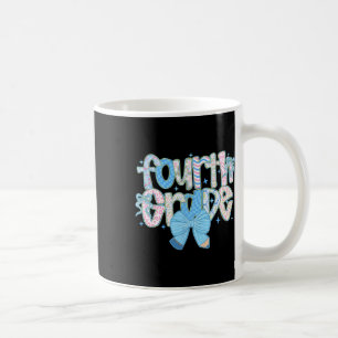 Vorbereitung für die vierte Klasse Florale Lehrer Kaffeetasse