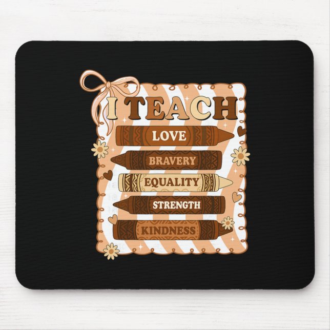 Vorbereitung Ich unterrichte schwarze Geschichte M Mousepad (Vorne)
