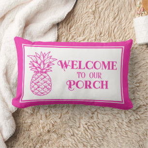 Vorbereitung Tropical Pink Ananas Veranda Lendenkissen