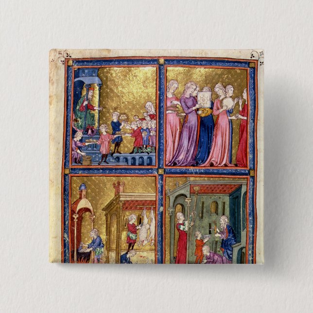 Vorbereitungen für das Passahfest Button (Vorderseite)