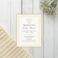 Vorbereitungsgelbes Streifen-Baby-Shower-Taschen-E