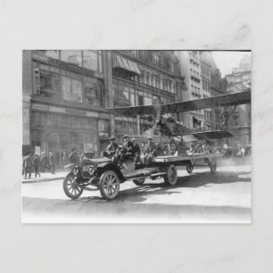 Vorbereitungstour, Flugzeug, Vintag Postkarte