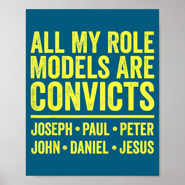 Vorbildfiguren sind Sträflinge joseph paul peter j Poster (Vorne)