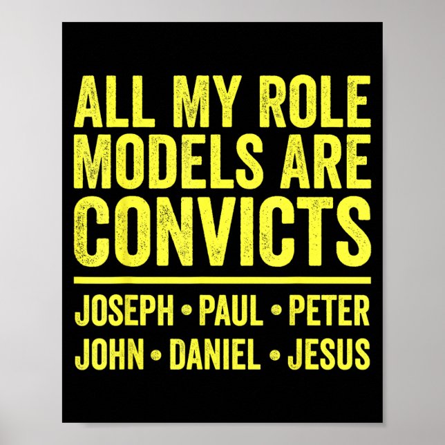 Vorbildfiguren sind Sträflinge joseph paul peter j Poster (Vorne)