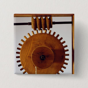 Vorbildliche Rekonstruktion von da Vincis Entwurf Button