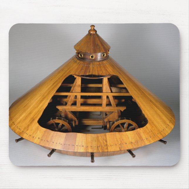 Vorbildliche Rekonstruktion von da Vincis Entwurf Mousepad (Vorne)