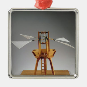 Vorbildliche Rekonstruktion von da Vincis Entwurf Ornament Aus Metall