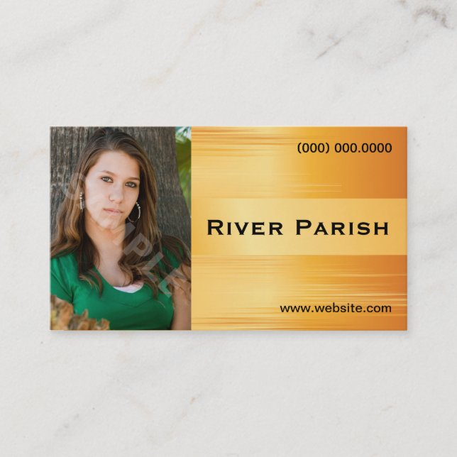 Vorbildliche Schauspielerheadshot-Visitenkarte Visitenkarte (Vorderseite)