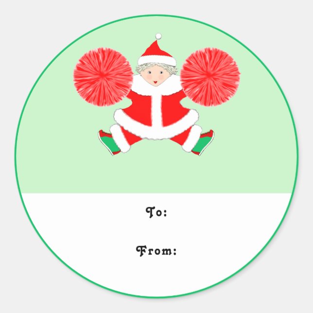 Vorbildliche Weihnachtsgeschenke Runder Aufkleber (Vorderseite)